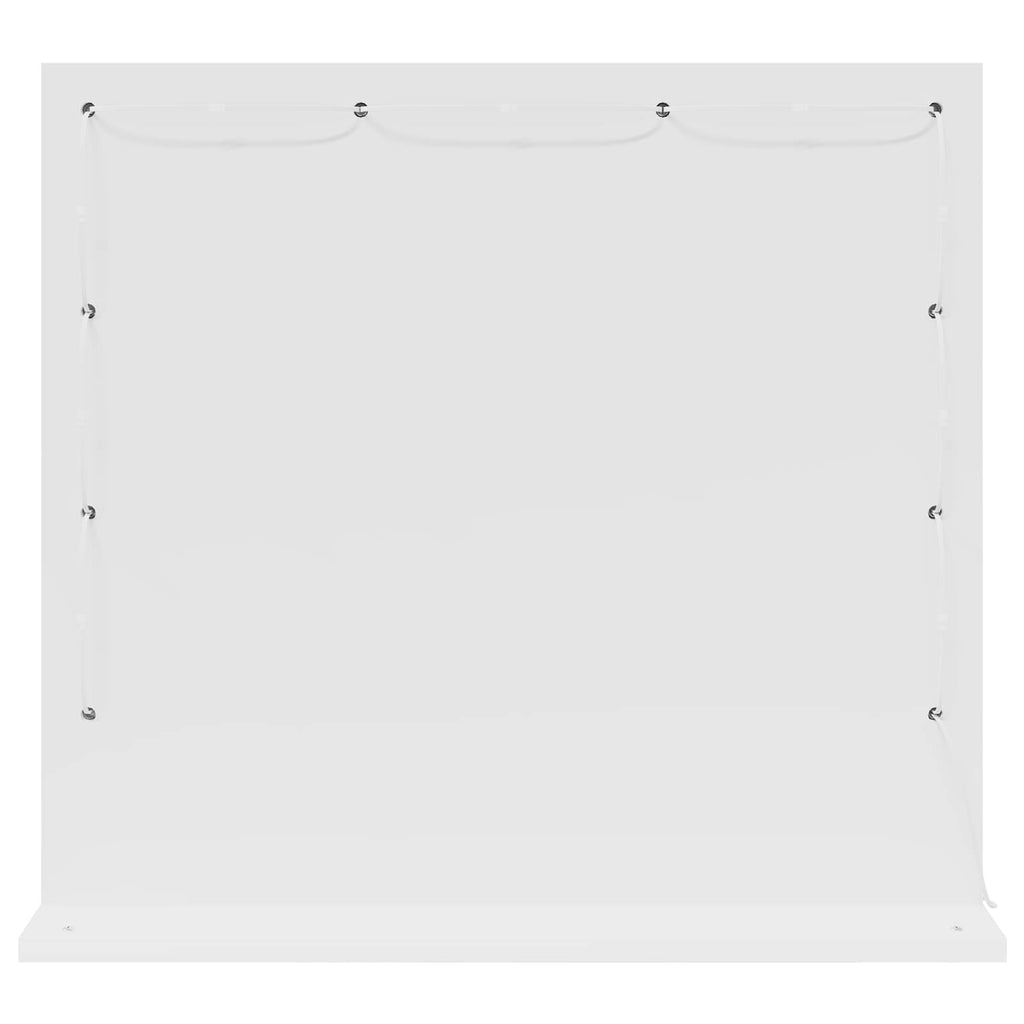 vidaXL Waschtischspiegel Weiß 60 x 55 x 18 cm Glas und furniertes Holz