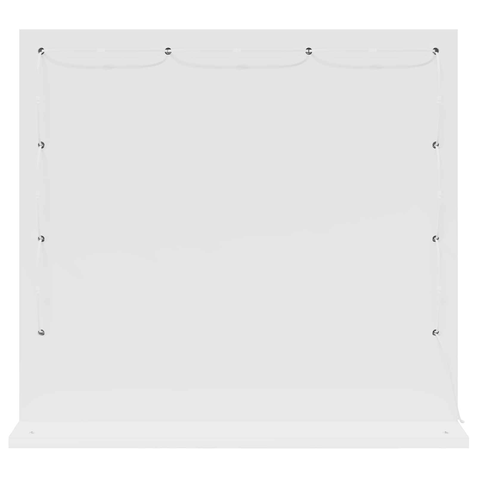 vidaXL Waschtischspiegel Weiß 60 x 55 x 18 cm Glas und furniertes Holz