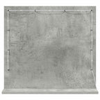 vidaXL Waschtischspiegel Rechtwinklig Beton Grau 60 x 55 x 18 cm