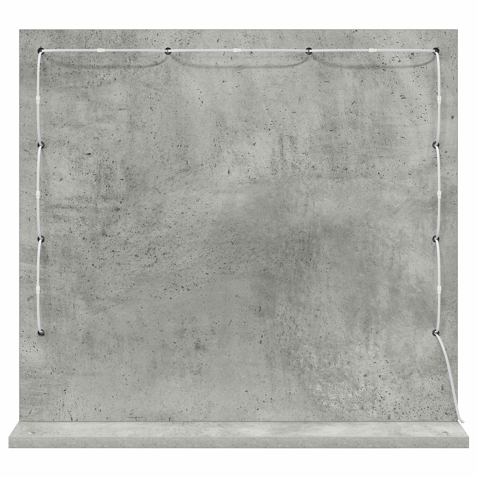 vidaXL Waschtischspiegel Rechtwinklig Beton Grau 60 x 55 x 18 cm