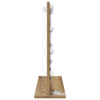 vidaXL Waschtischspiegel Rechtwinklig Artisan-Eiche 60 x 55 x 18 cm