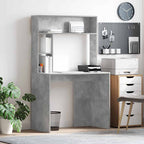 vidaXL Schreibtisch Beton Grau 91 x 50 x 149 cm Holzwerkstoff