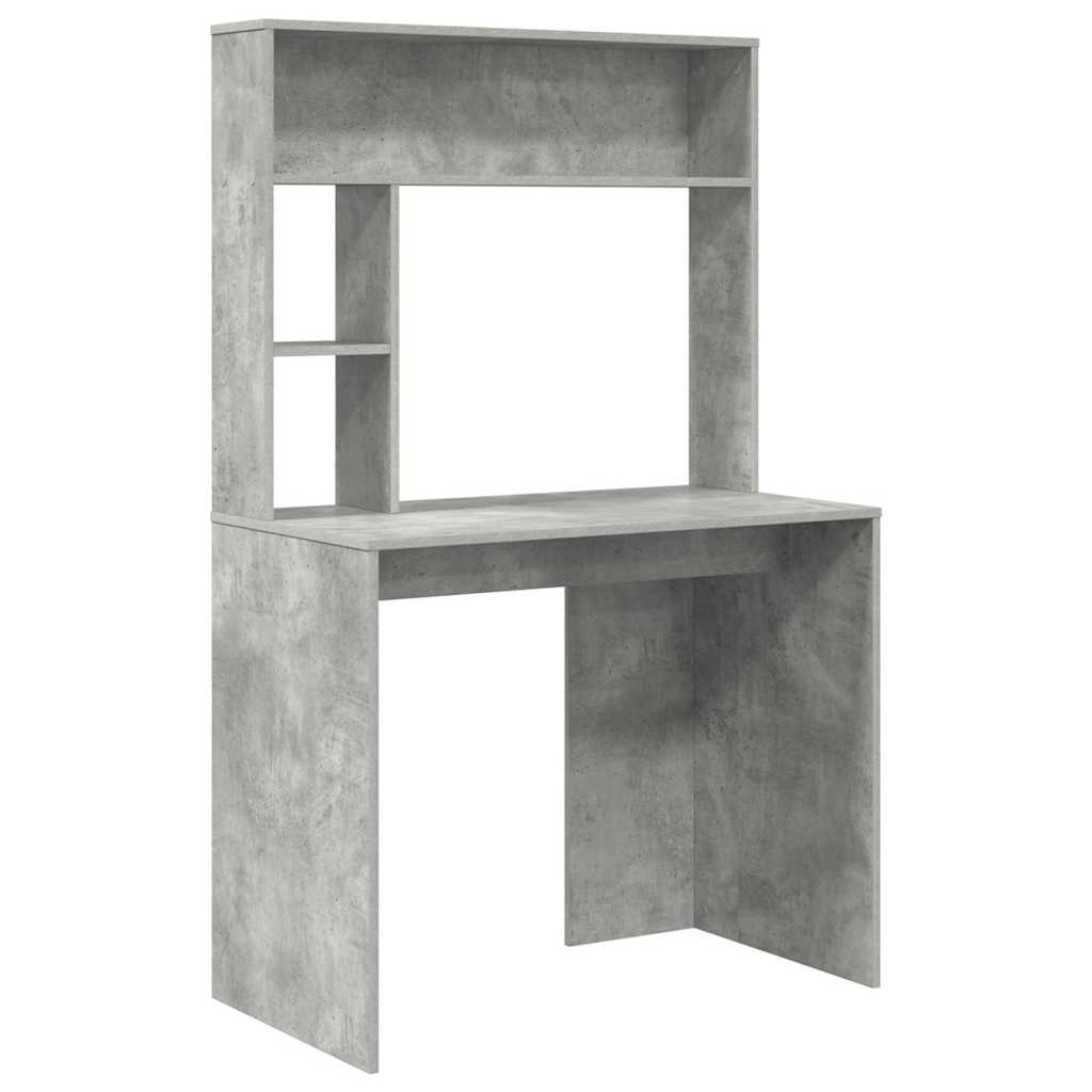 vidaXL Schreibtisch Beton Grau 91 x 50 x 149 cm Holzwerkstoff