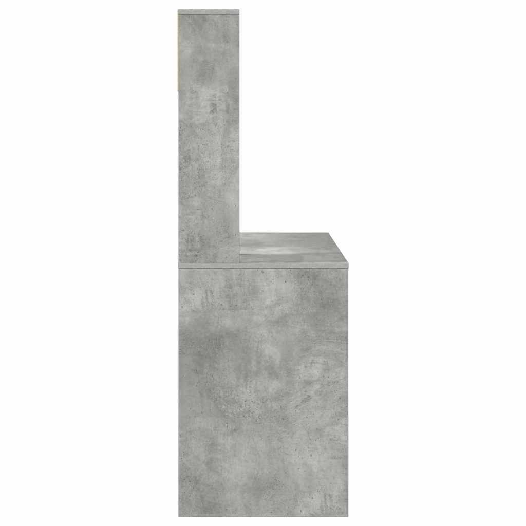 vidaXL Schreibtisch Beton Grau 91 x 50 x 149 cm Holzwerkstoff