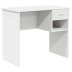 vidaXL Schreibtisch mit Schubladen Weiß 90 x 49 x 75 cm Holzwerkstoff