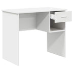 vidaXL Schreibtisch mit Schubladen Weiß 90 x 49 x 75 cm Holzwerkstoff