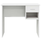 vidaXL Schreibtisch mit Schubladen Weiß 90 x 49 x 75 cm Holzwerkstoff