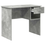 vidaXL Schreibtisch mit Regal Beton Grau 90 x 49 x 75 cm Holzwerkstoff