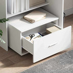 vidaXL Schubladenschrank Mit Rad Weiß 55 x 45 x 31 cm