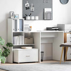 vidaXL Schubladenschrank Mit Rad Weiß 55 x 45 x 31 cm