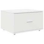 vidaXL Schubladenschrank Mit Rad Weiß 55 x 45 x 31 cm