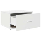 vidaXL Schubladenschrank Mit Rad Weiß 55 x 45 x 31 cm