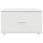 vidaXL Schubladenschrank Mit Rad Weiß 55 x 45 x 31 cm