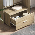 vidaXL Schubladenschrank Mit Rad Sonoma-Eiche 55 x 45 x 31 cm