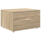vidaXL Schubladenschrank Mit Rad Sonoma-Eiche 55 x 45 x 31 cm