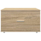 vidaXL Schubladenschrank Mit Rad Sonoma-Eiche 55 x 45 x 31 cm