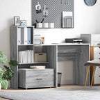 vidaXL Schubladenschrank Mit Rad Graues Sonoma 55 x 45 x 31 cm