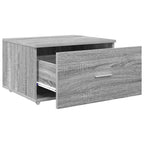 vidaXL Schubladenschrank Mit Rad Graues Sonoma 55 x 45 x 31 cm