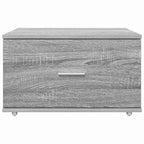 vidaXL Schubladenschrank Mit Rad Graues Sonoma 55 x 45 x 31 cm