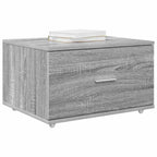 vidaXL Schubladenschrank Mit Rad Graues Sonoma 55 x 45 x 31 cm