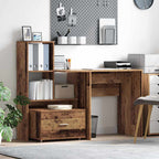 vidaXL Schubladenschrank Mit Rad Altholz 55 x 45 x 31 cm