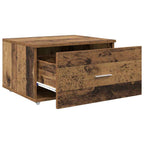 vidaXL Schubladenschrank Mit Rad Altholz 55 x 45 x 31 cm