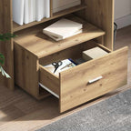 vidaXL Schubladenschrank Mit Rad Artisan-Eiche 55 x 45 x 31 cm
