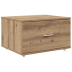 vidaXL Schubladenschrank Mit Rad Artisan-Eiche 55 x 45 x 31 cm