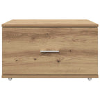 vidaXL Schubladenschrank Mit Rad Artisan-Eiche 55 x 45 x 31 cm