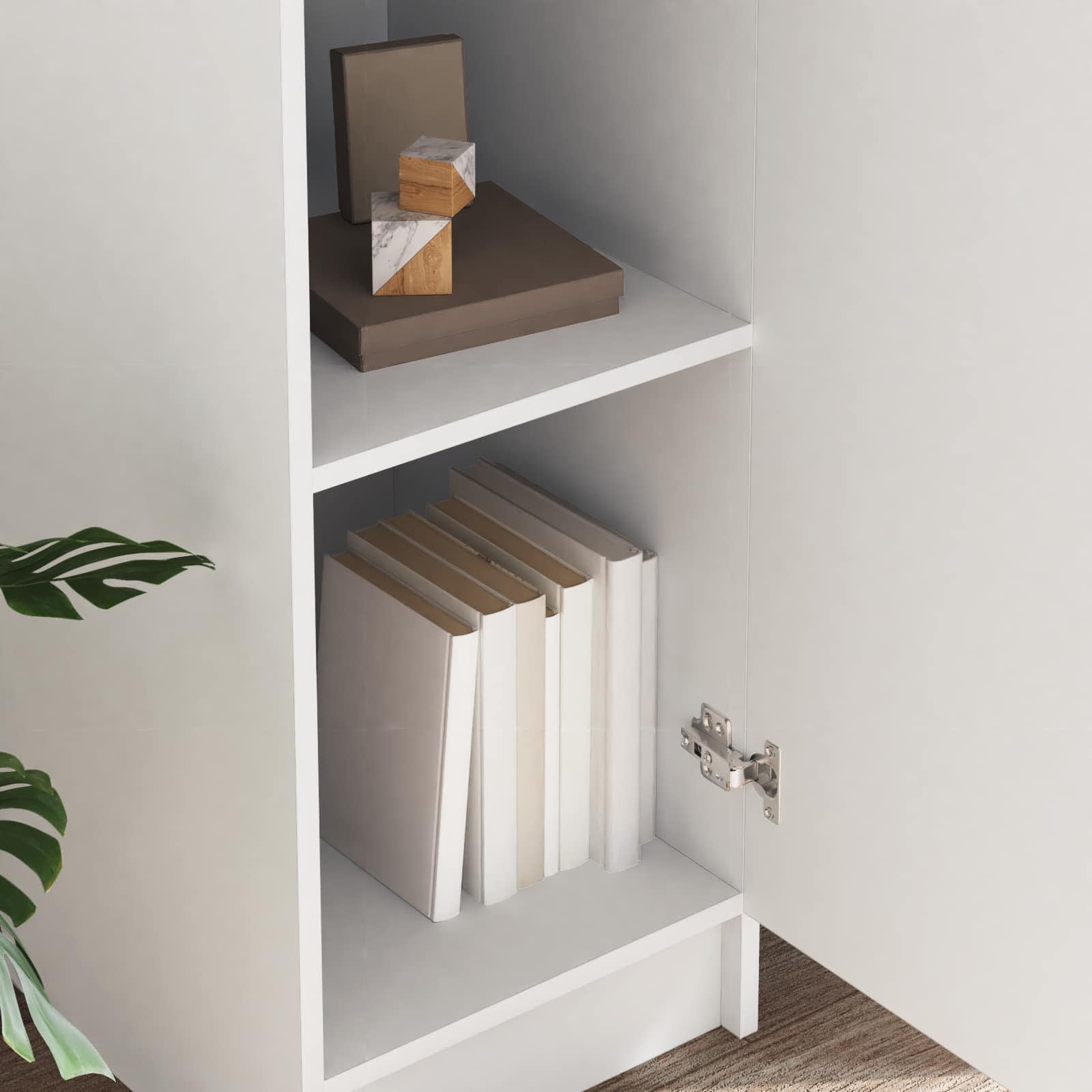 vidaXL Highboard Weiß 35 x 39 x 168 cm