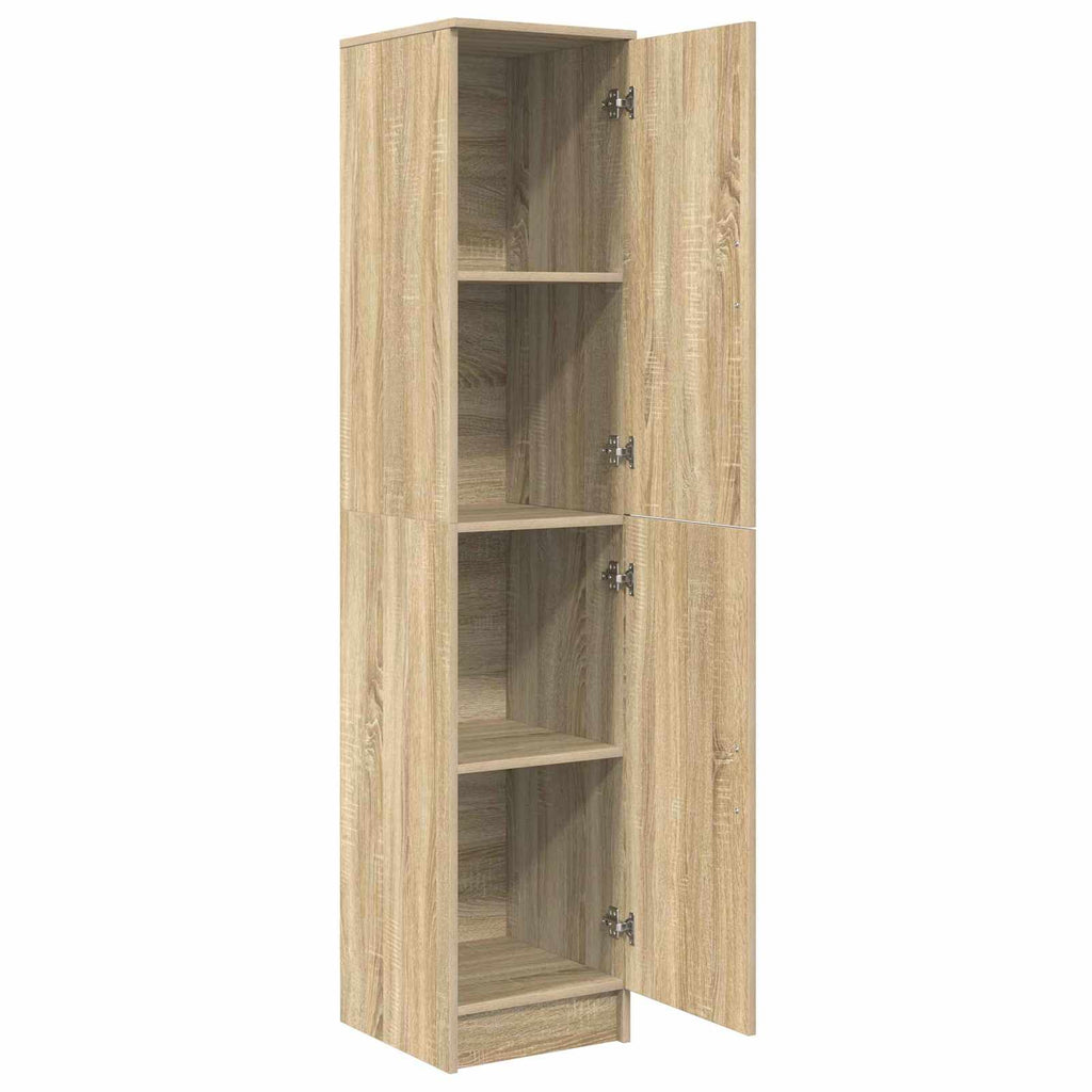 vidaXL Highboard Sonoma-Eiche 35 x 39 x 168 cm