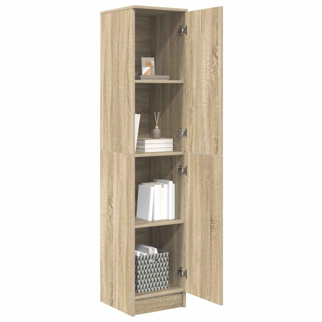 vidaXL Highboard Sonoma-Eiche 35 x 39 x 168 cm