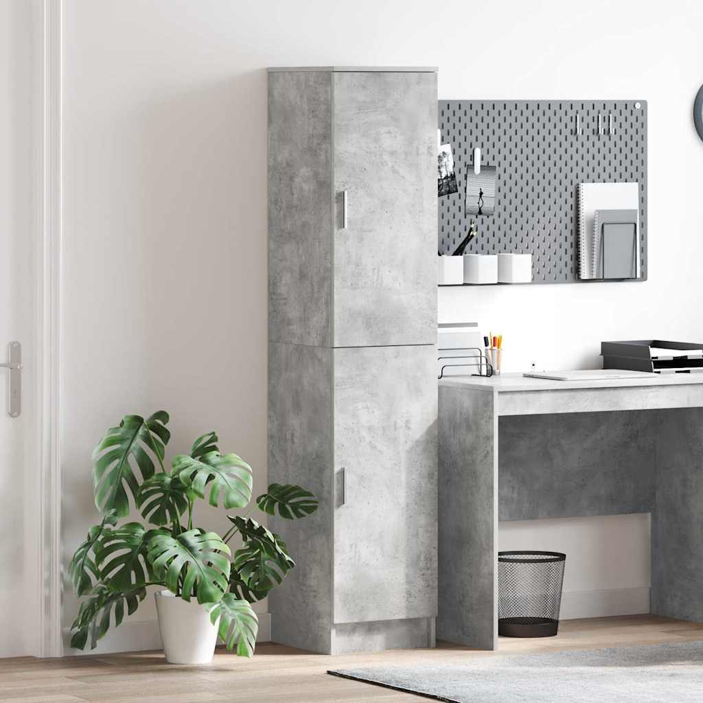 vidaXL Highboard Beton Grau 35 x 39 x 168 cm