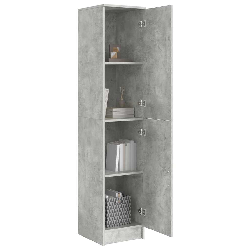 vidaXL Highboard Beton Grau 35 x 39 x 168 cm