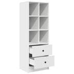 vidaXL Highboard mit Schubladen Weiß 45,5 x 34 x 127 cm