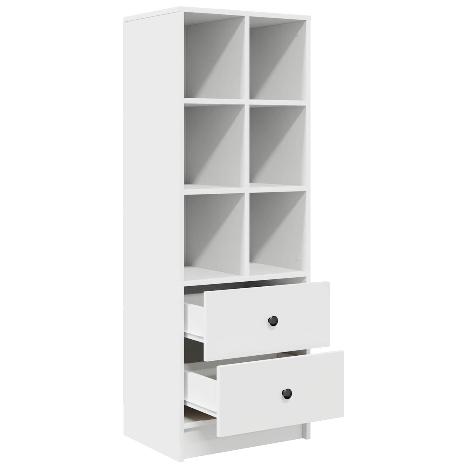 vidaXL Highboard mit Schubladen Weiß 45,5 x 34 x 127 cm