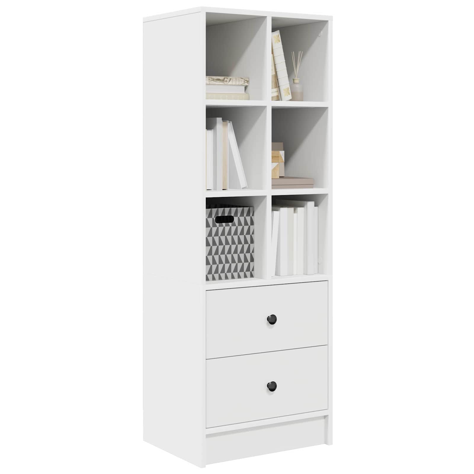 vidaXL Highboard mit Schubladen Weiß 45,5 x 34 x 127 cm