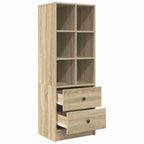 vidaXL Highboard mit Schubladen Sonoma-Eiche 45,5 x 34 x 127 cm