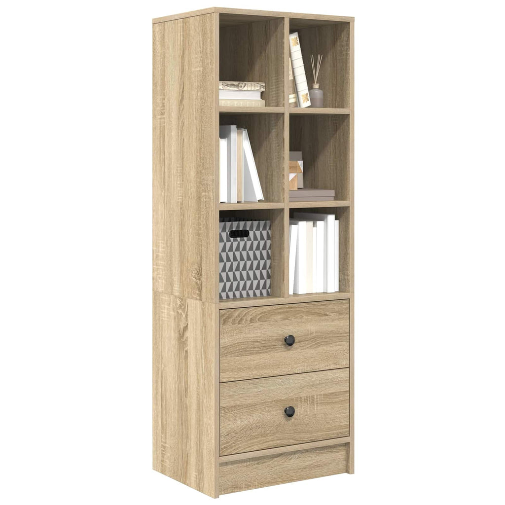vidaXL Highboard mit Schubladen Sonoma-Eiche 45,5 x 34 x 127 cm