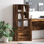 vidaXL Highboard mit Schubladen Geräucherte Eiche 45,5 x 34 x 127 cm