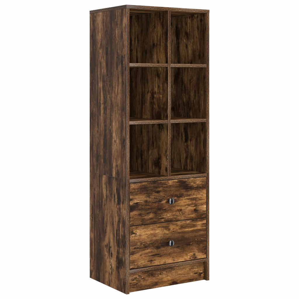 vidaXL Highboard mit Schubladen Geräucherte Eiche 45,5 x 34 x 127 cm