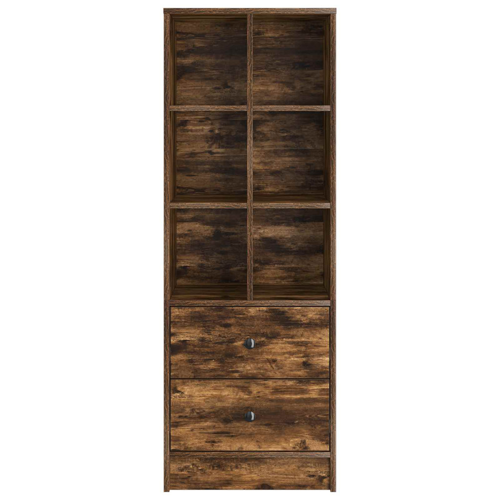 vidaXL Highboard mit Schubladen Geräucherte Eiche 45,5 x 34 x 127 cm