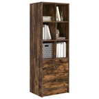 vidaXL Highboard mit Schubladen Geräucherte Eiche 45,5 x 34 x 127 cm