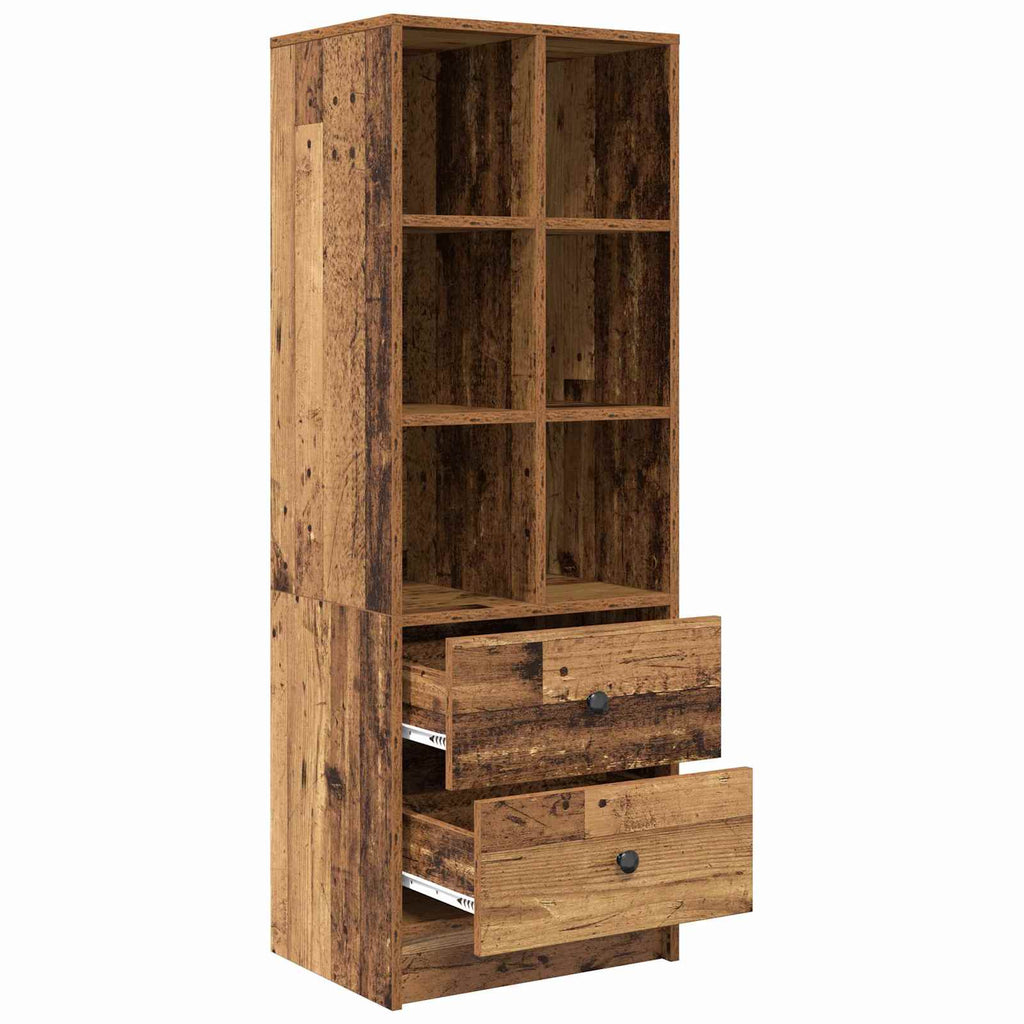 vidaXL Highboard mit Schubladen Altholz 45,5 x 34 x 127 cm