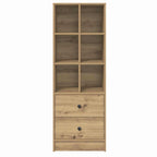 vidaXL Highboard mit Schubladen Artisan-Eiche 45,5 x 34 x 127 cm