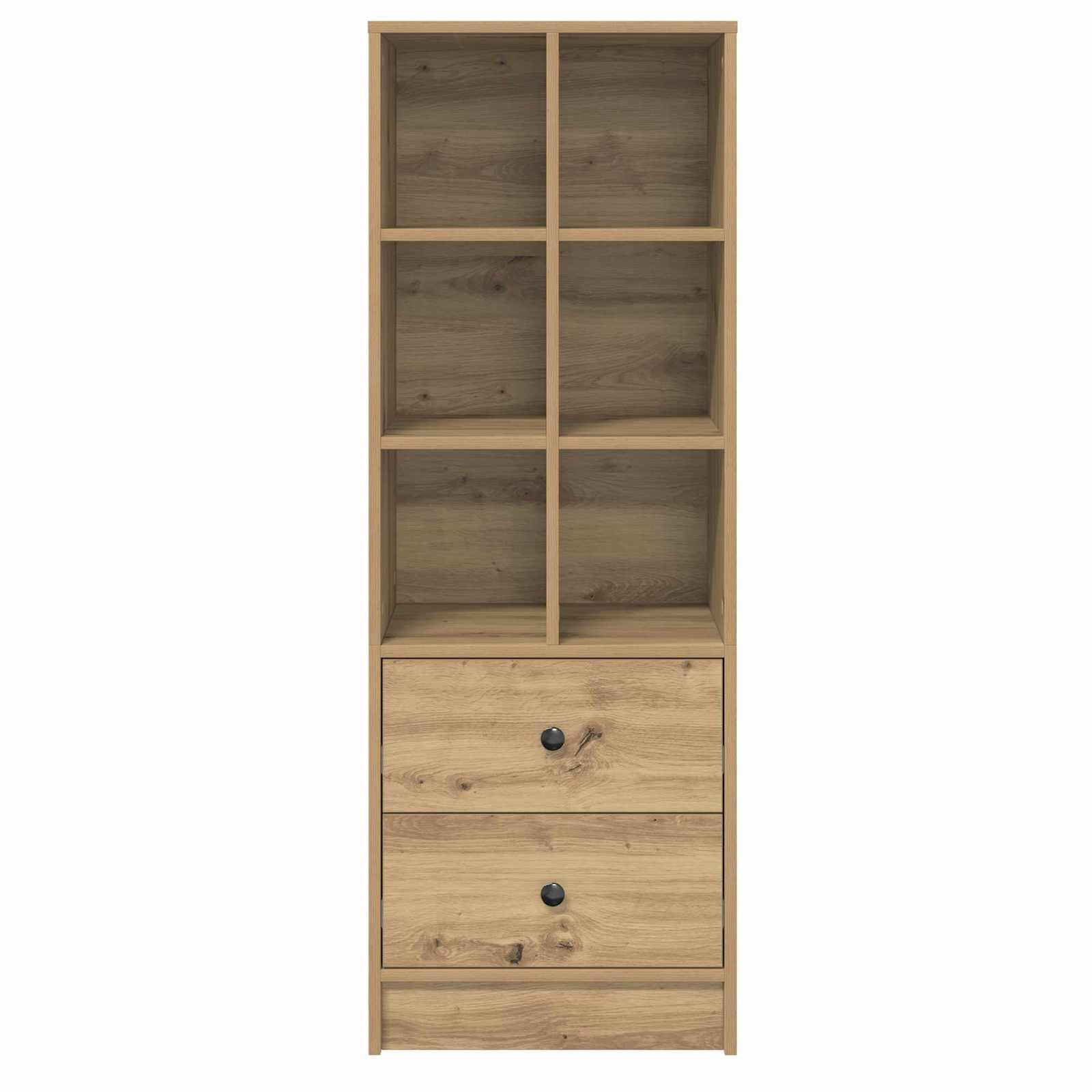 vidaXL Highboard mit Schubladen Artisan-Eiche 45,5 x 34 x 127 cm
