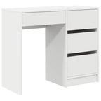 vidaXL Schreibtisch mit Speicher Weiß 90 x 37,5 x 75 cm Holzwerkstoff