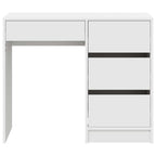 vidaXL Schreibtisch mit Speicher Weiß 90 x 37,5 x 75 cm Holzwerkstoff