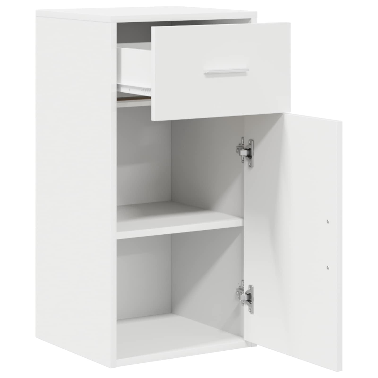 vidaXL Sideboard mit Schubladen Weiß 38 x 34 x 75 cm