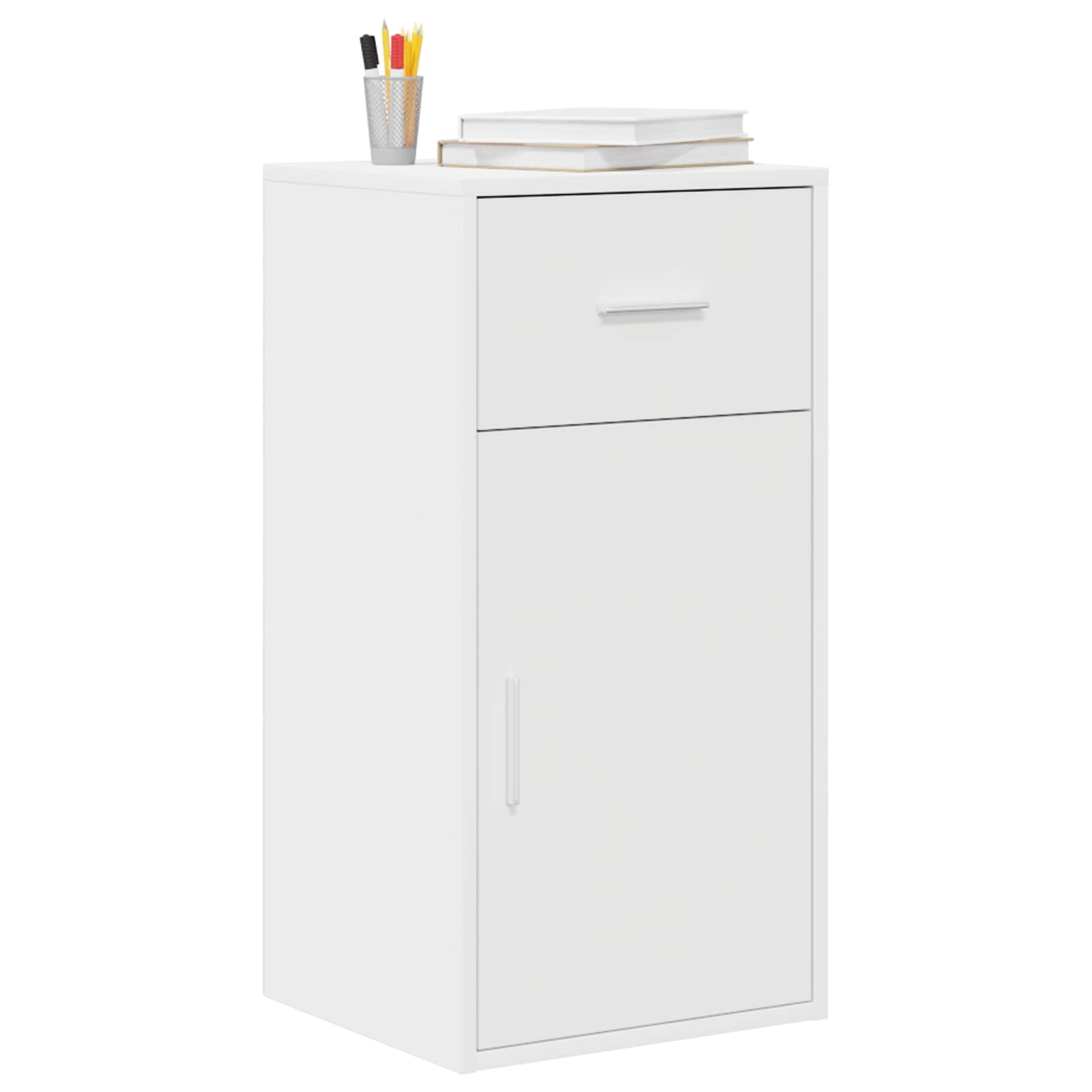 vidaXL Sideboard mit Schubladen Weiß 38 x 34 x 75 cm